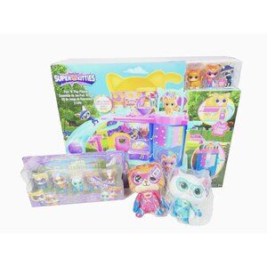 Disney SuperKitties Bundle Large Playset With Figures & Bitsy & Ginny Plushies